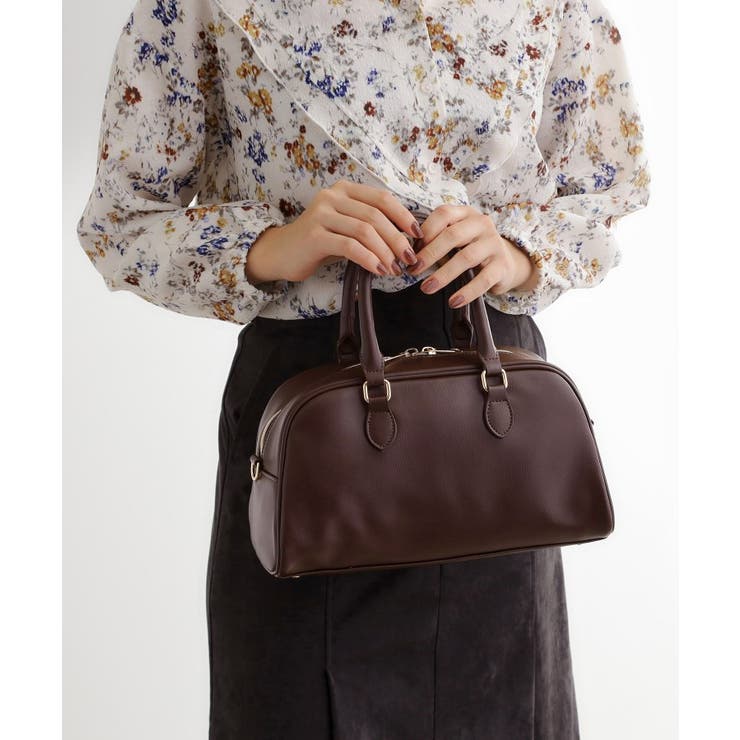 ブラウン(044) | スクエアシック2WAYボストン | grove