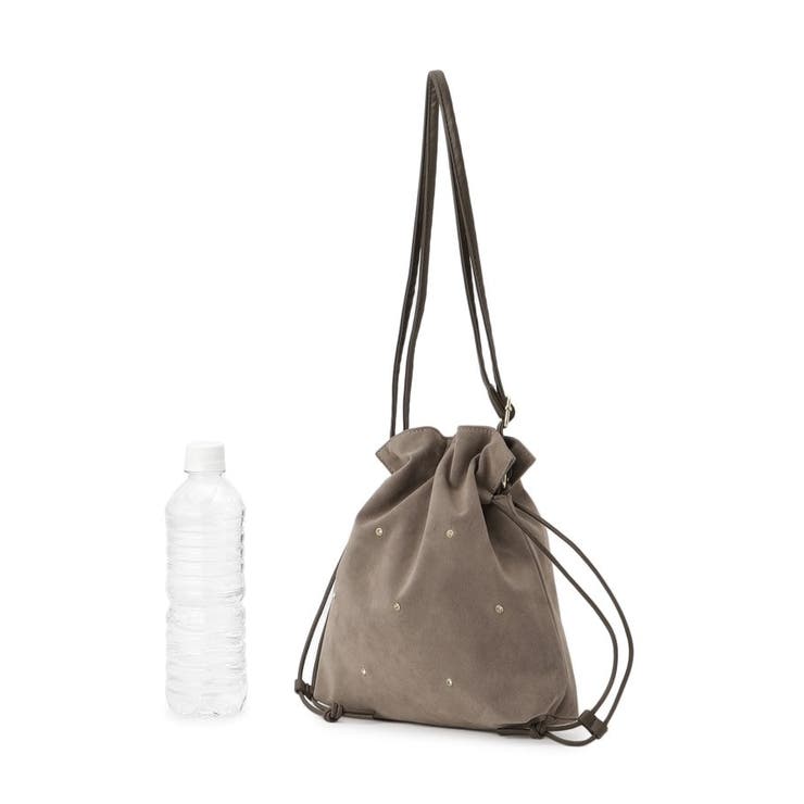 スタッズスエード調巾着ショルダー | grove | 詳細画像9 