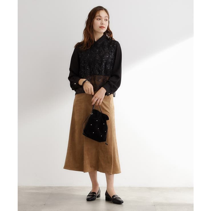 スタッズスエード調巾着ショルダー | grove | 詳細画像6 