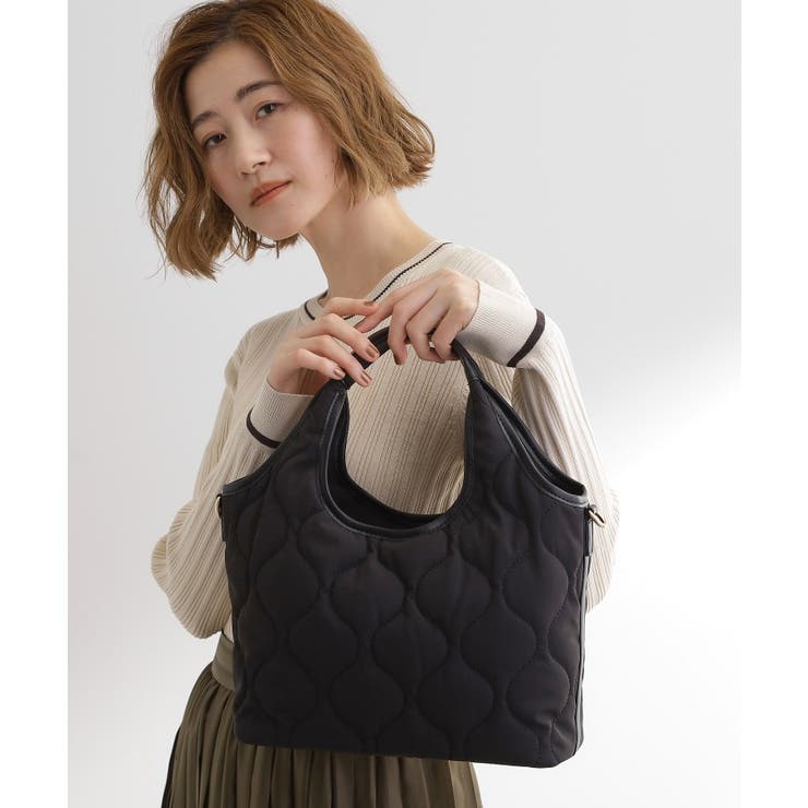 【撥水】キルトクリテ2WAYトート | grove | 詳細画像1 