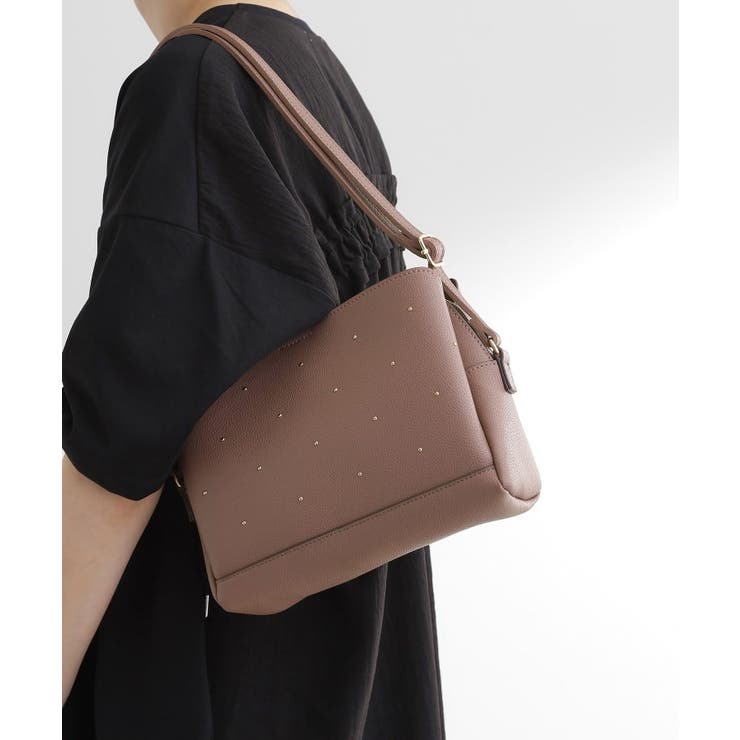ピンク(073) | ドットスタッズ3層ショルダー | grove