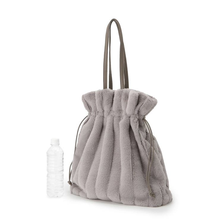 ストライプエコファー巾着トート | grove | 詳細画像8 