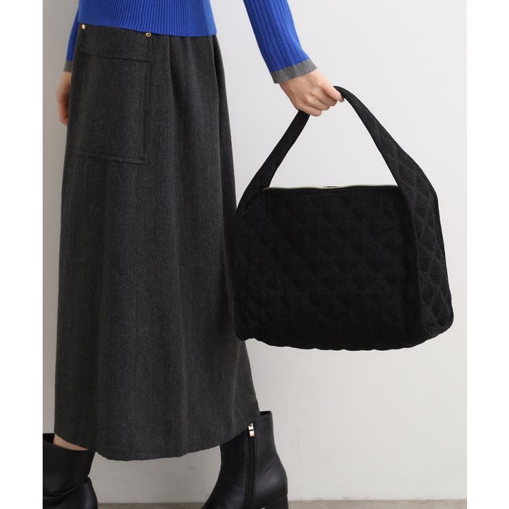 ラメブラック(419) | 【軽量】キルトワンショルダー | grove