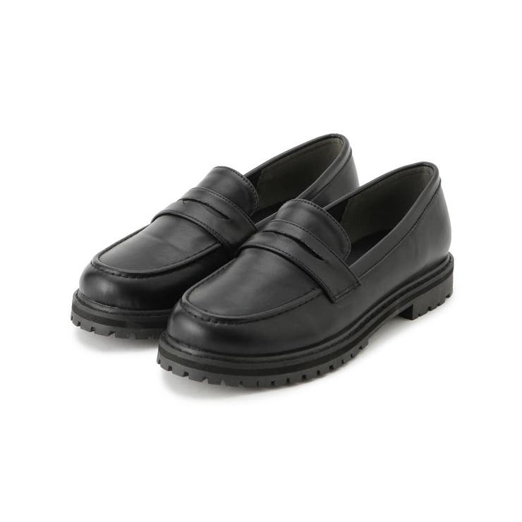 スムースブラック(019) | トラックソールローファー | grove