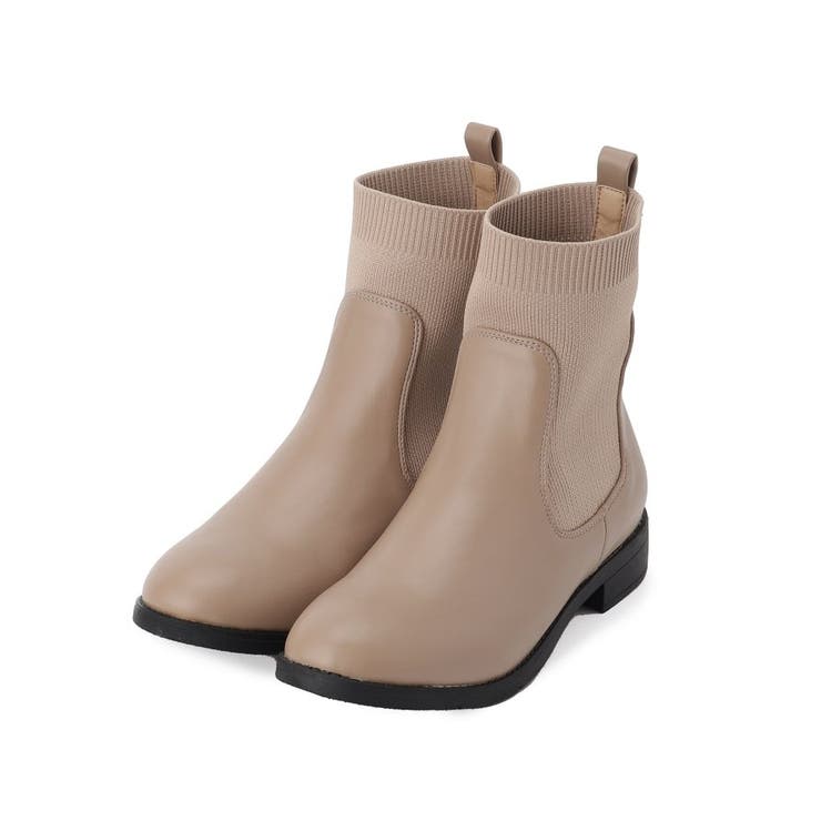 トープ(054) | 【人間工学/履き心地らくちん】ニットコンビブーツ | grove