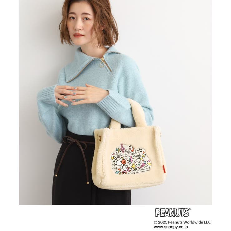 【PEANUTS】ボアスクエア2WAYトート | grove | 詳細画像2 