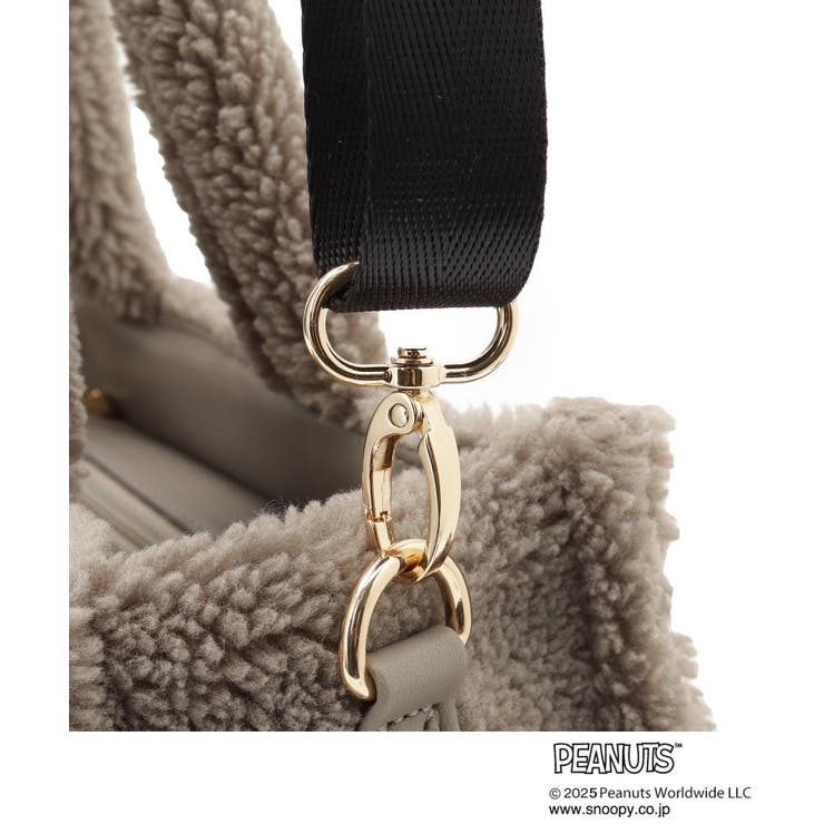 【PEANUTS】ボアスクエア2WAYトート | grove | 詳細画像28 