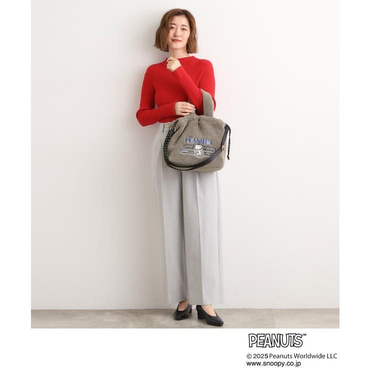 【PEANUTS】ボア巾着トート | grove | 詳細画像6 