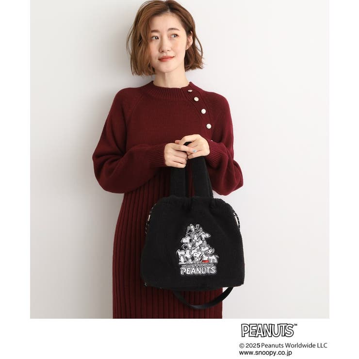 【PEANUTS】ボア巾着トート | grove | 詳細画像9 