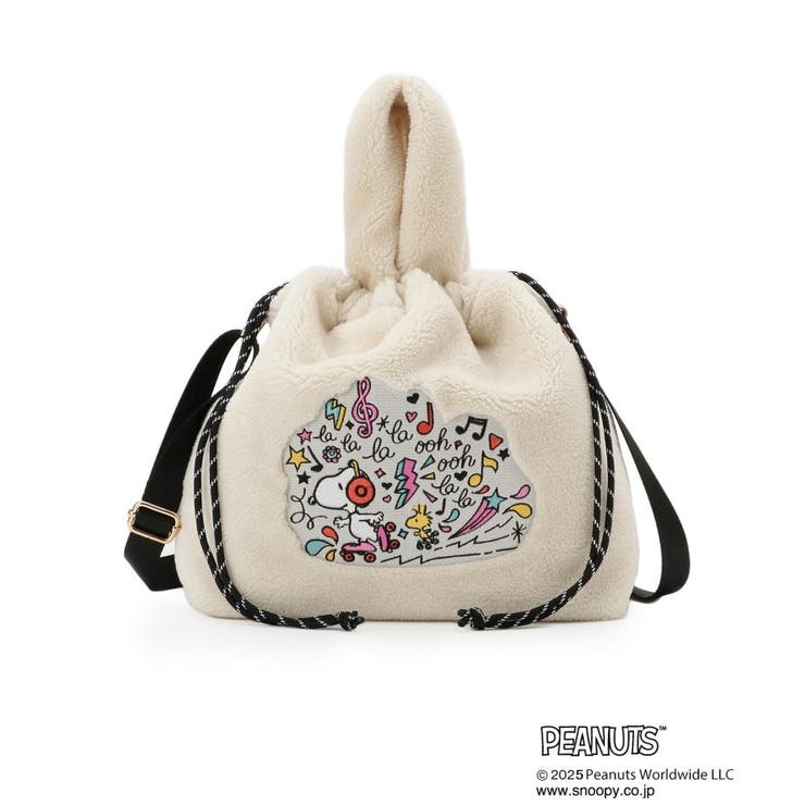 【PEANUTS】ボア巾着トート | grove | 詳細画像13 
