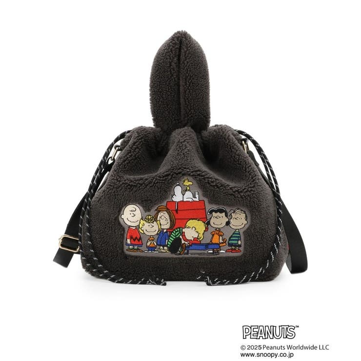 【PEANUTS】ボア巾着トート | grove | 詳細画像14 