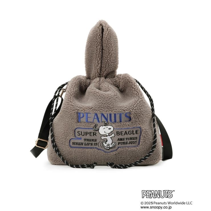 【PEANUTS】ボア巾着トート | grove | 詳細画像16 