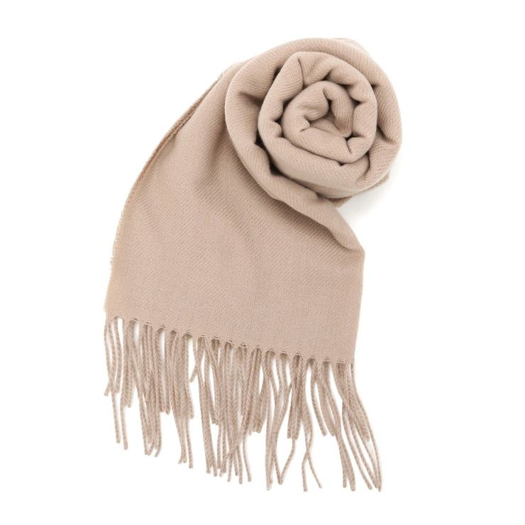 ベージュ(052) | カシミヤタッチ無地マフラー | grove