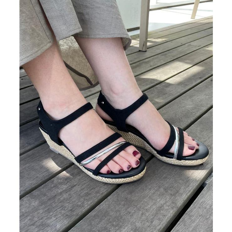 【大人気につき追加！・人間工学】メタルラインワンタッチサンダル | grove | 詳細画像9 