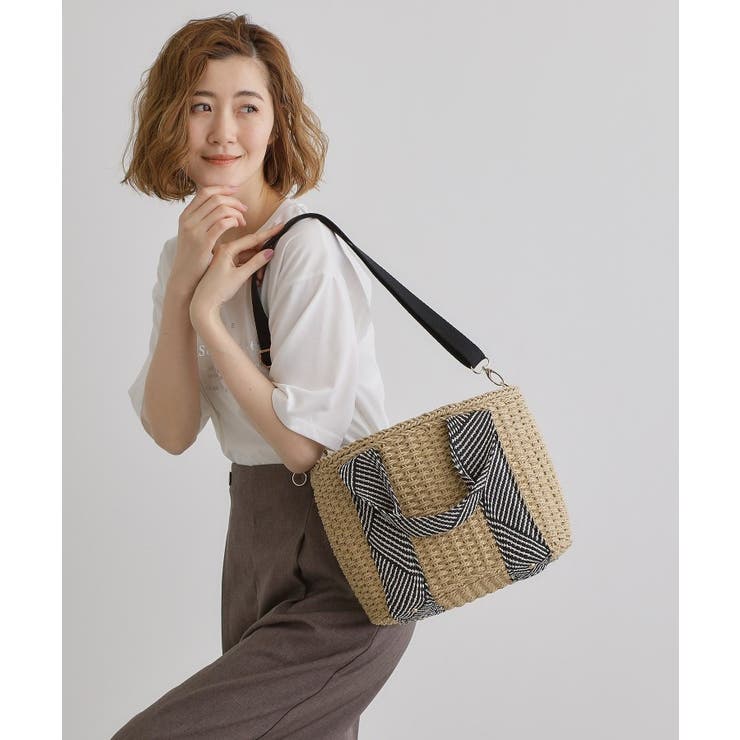 ペーパー巾着コードラメ2WAYトート | grove | 詳細画像6 