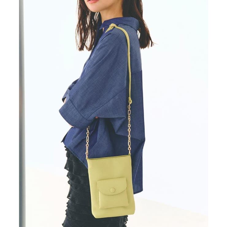 グリーン(025) | クルミポケットサイドチェーンミニショルダー | grove