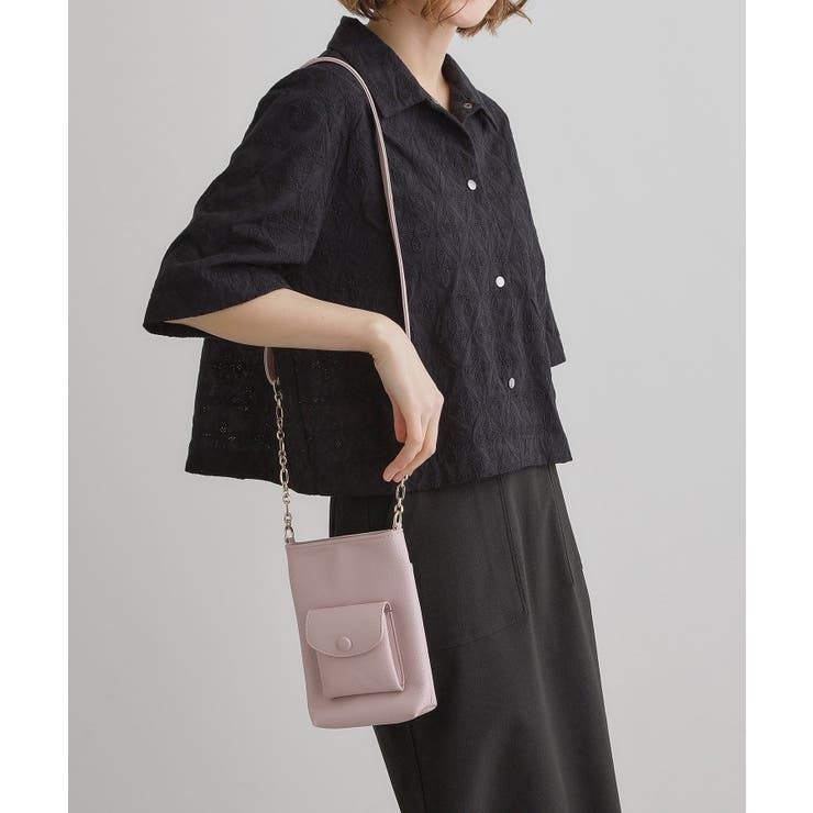 ライトピンク(870) | クルミポケットサイドチェーンミニショルダー | grove