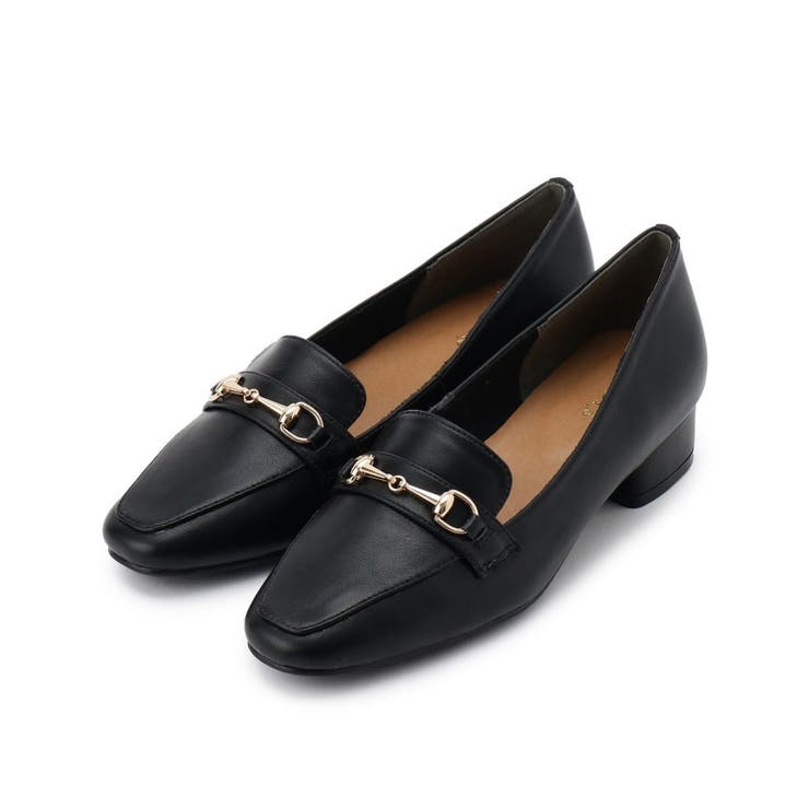 ブラック(019) | ビットヒールローファー | grove