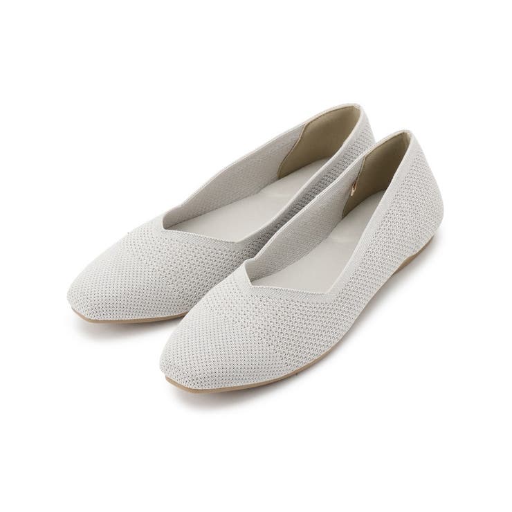 ラメベージュ(152) | 【人間工学】洗えるニットパンプス | grove