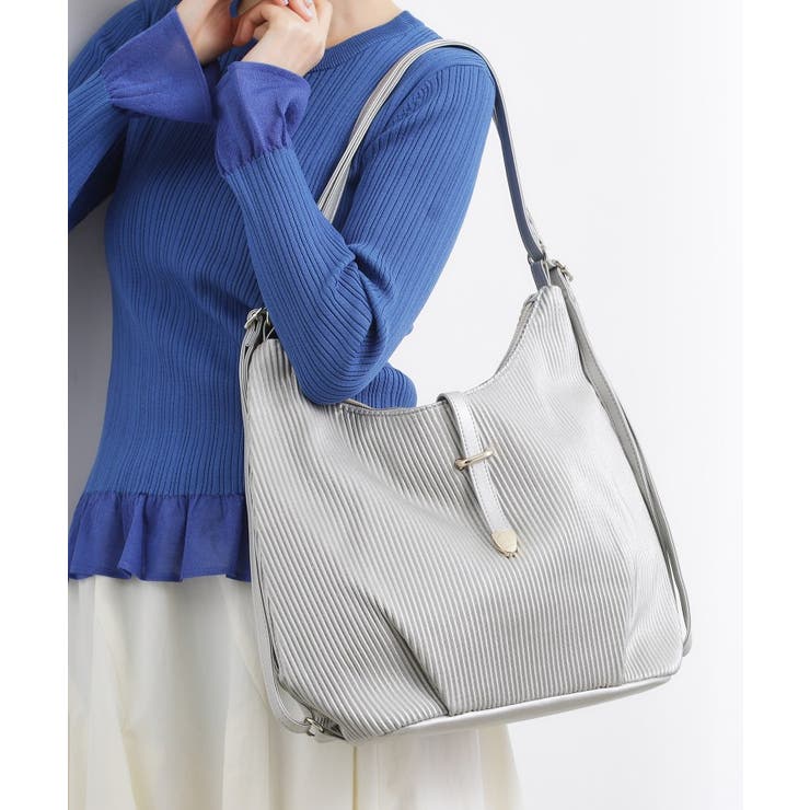 シルバー(006) | プリーツベルト3WAYショルダー | grove