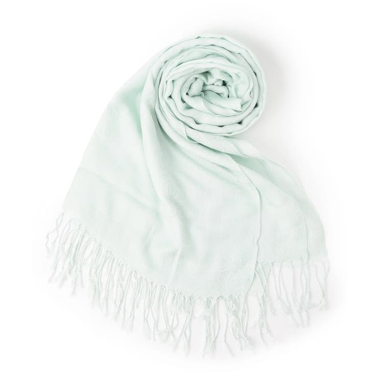 ミントグリーン(021) | 【手洗い・UVカット】ダマスク柄ジャカードストール | grove