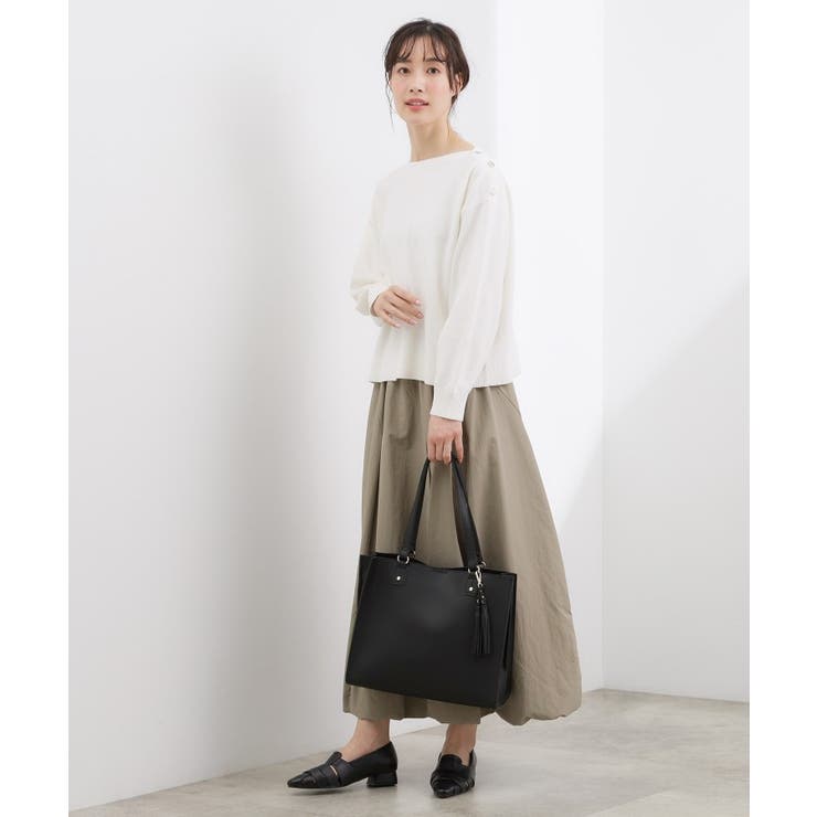 【人間工学】ダブルタッセル中仕切りトート | grove | 詳細画像2 