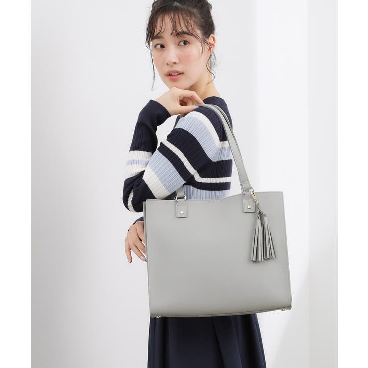 【人間工学】ダブルタッセル中仕切りトート | grove | 詳細画像5 