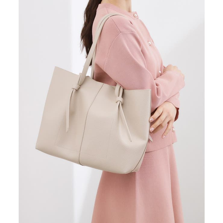 ライトベージュ(051) | ノットハンドルA4トート | grove