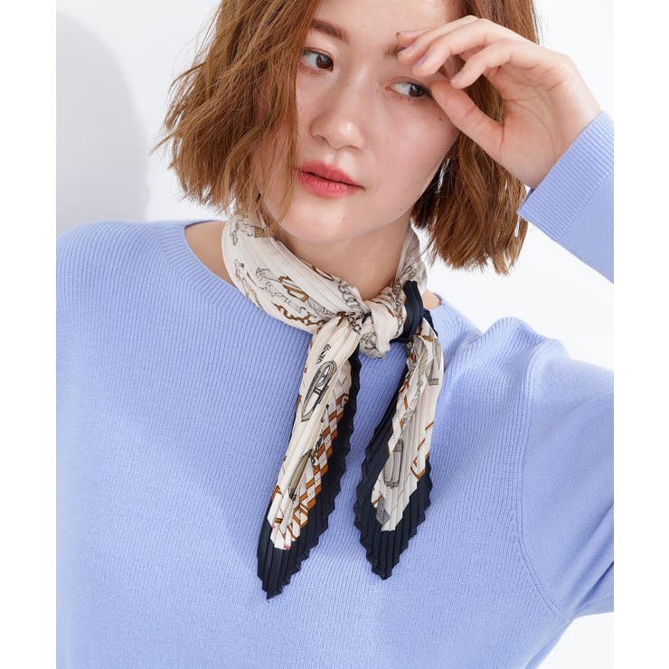 柄アソートプリーツスカーフ | grove | 詳細画像3 