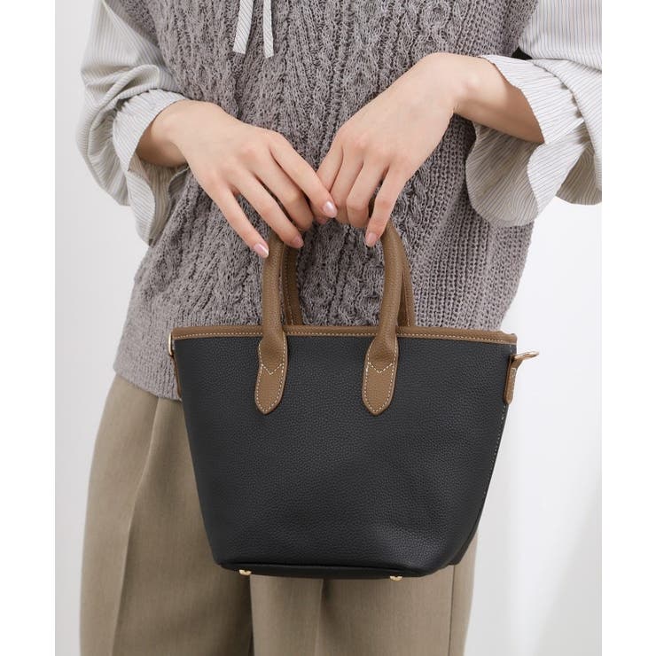 ブラック(519) | パイピング2WAYトート | grove