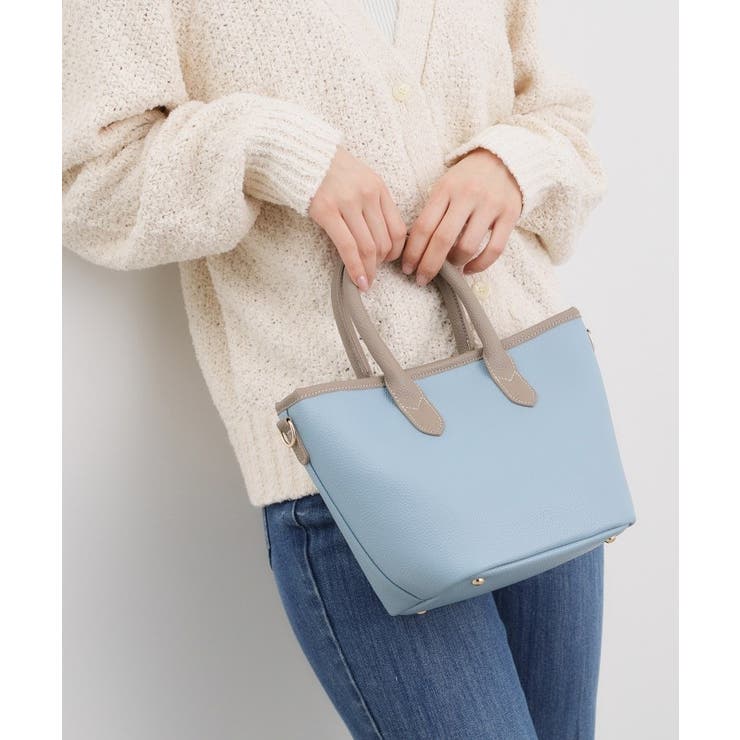 ブルー(591) | パイピング2WAYトート | grove