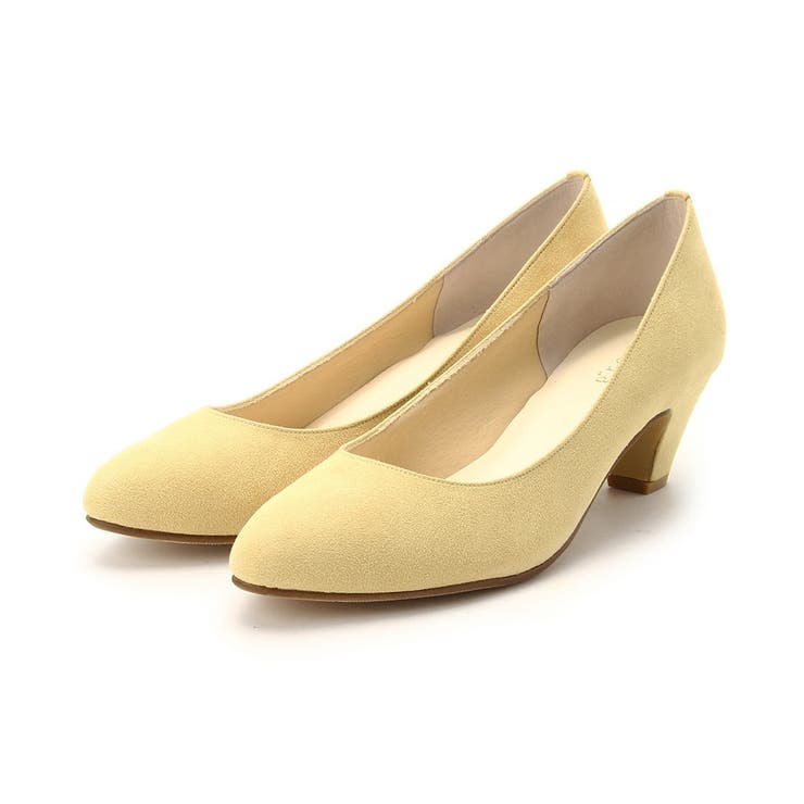 レモンイエロー(030) | ふわっと包まれる、やわここちパンプス(日本製) | grove