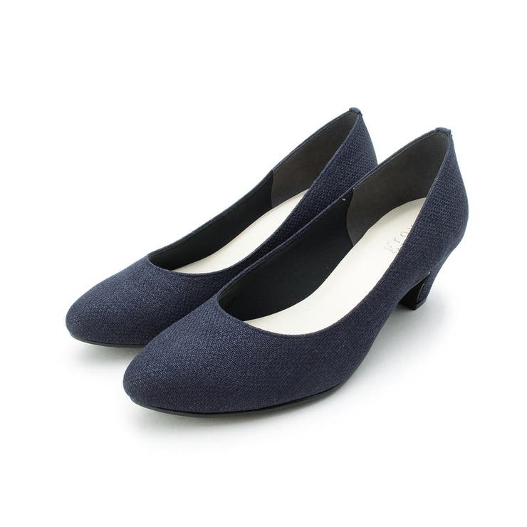 ネイビー(493) | ふわっと包まれる、やわここちパンプス(日本製) | grove