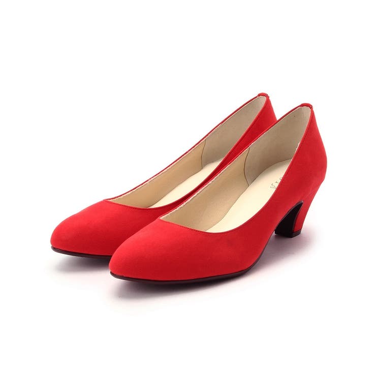 レッド(863) | ふわっと包まれる、やわここちパンプス(日本製) | grove