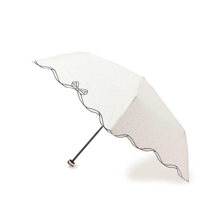 Wpc.晴雨兼用リボンスカラップ折り畳み傘[品番：WRDW0079518