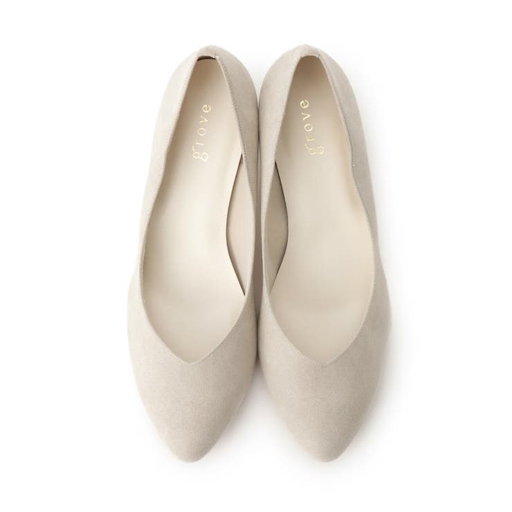 【はっ水加工】やわここちチャンキーヒールパンプス(ヒール5.0cm) | grove | 詳細画像7 