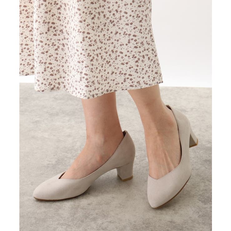 【はっ水加工】やわここちチャンキーヒールパンプス(ヒール5.0cm) | grove | 詳細画像9 