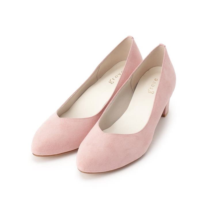 【はっ水加工】やわここちチャンキーヒールパンプス(ヒール5.0cm) | grove | 詳細画像3 