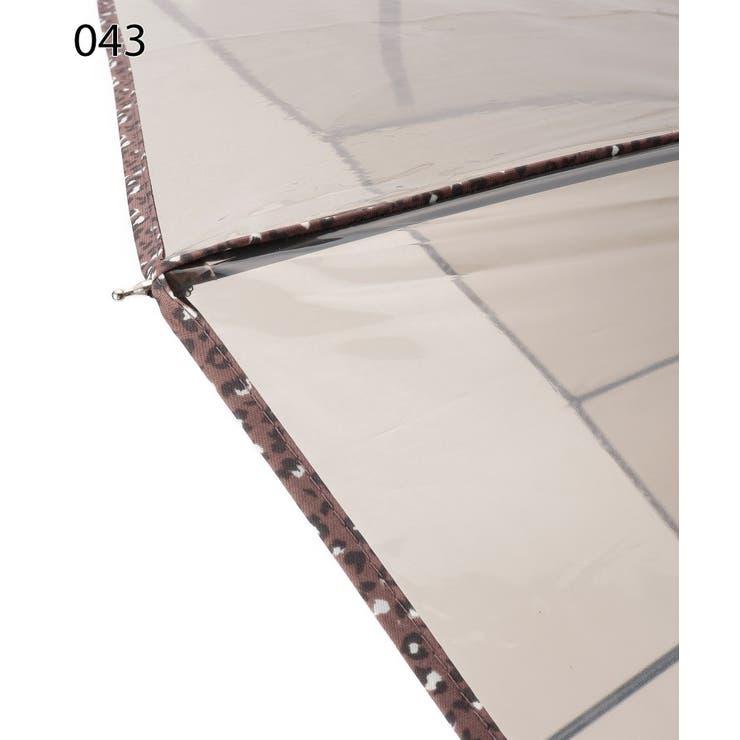 レオパードパイピングクリアアンブレラ長 | grove | 詳細画像2 