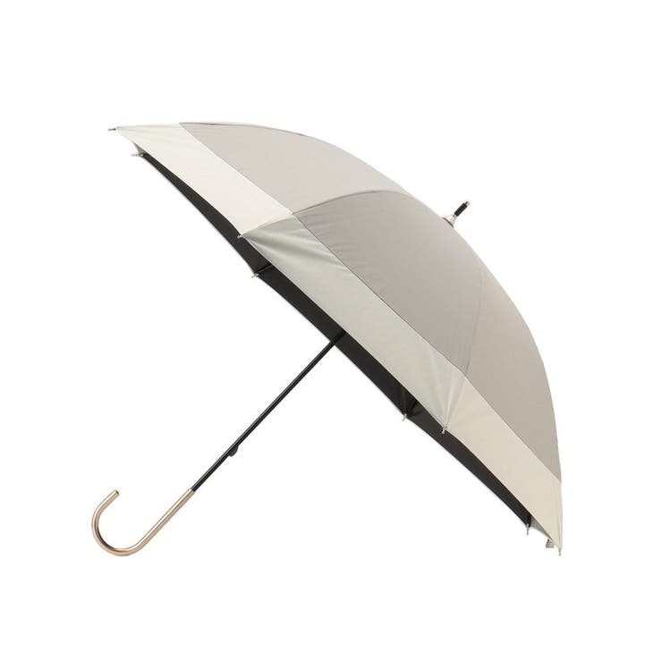 グレー(012) | because 遮光バイカラーパラソル長傘 | grove