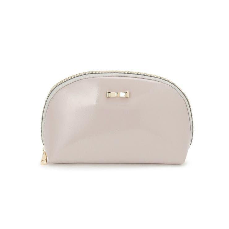 ライトベージュ(251) | ラウンドリボンポーチ | grove