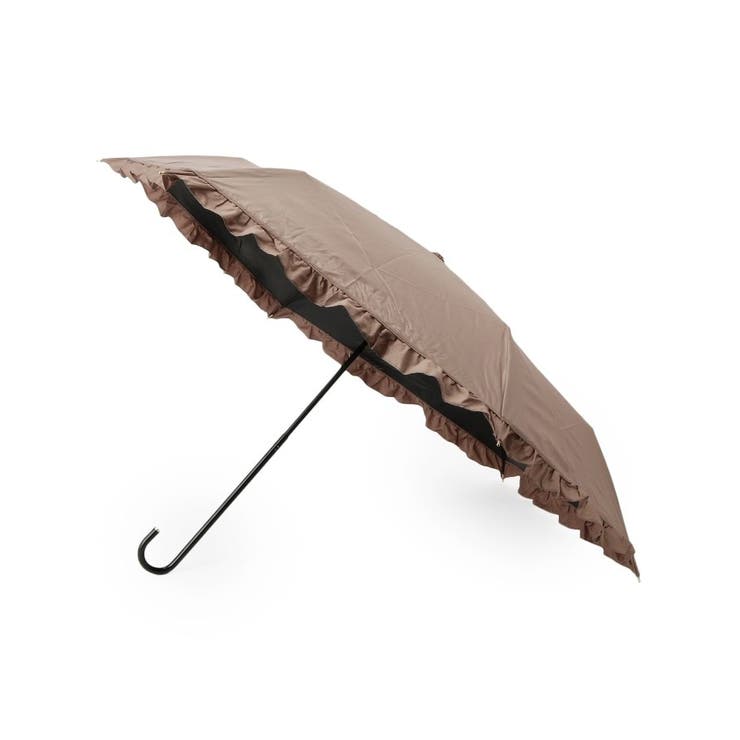 ブラウン(043) | 遮熱遮光クラシックフリル折り畳み傘 | grove