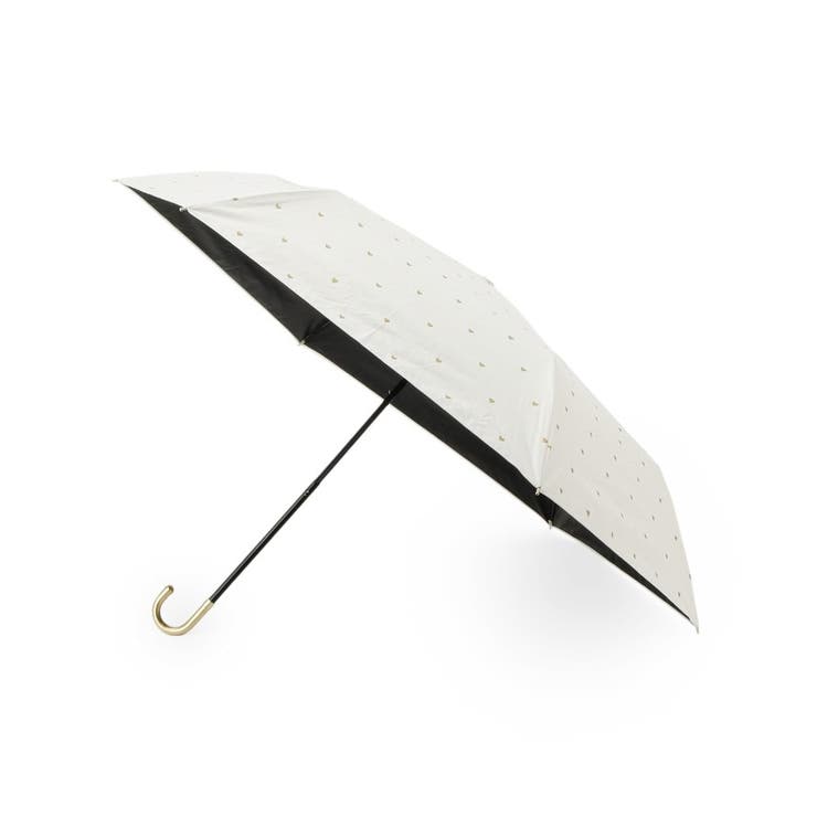 オフホワイト(003) | 遮熱遮光ゴールドプチハートミニ 折り畳み傘 | grove