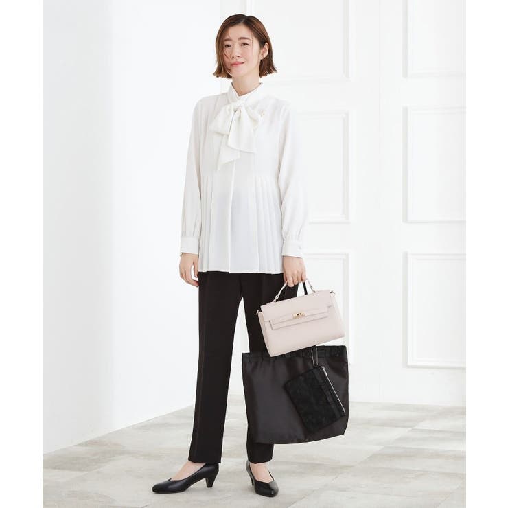 【セレモニー】レースポーチA4ポケッタブルトート | grove | 詳細画像2 