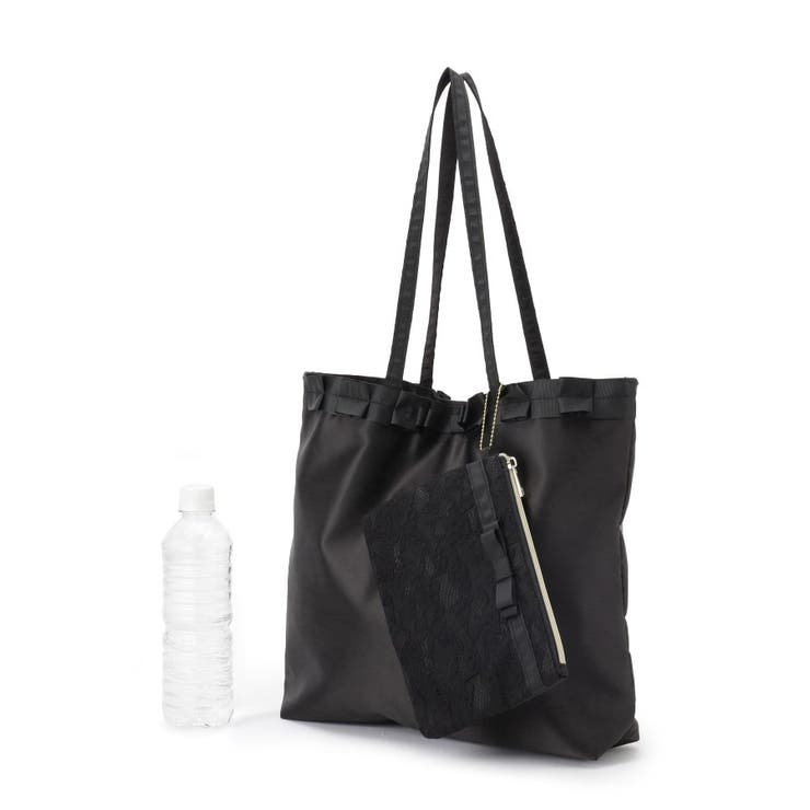 【セレモニー】レースポーチA4ポケッタブルトート | grove | 詳細画像3 