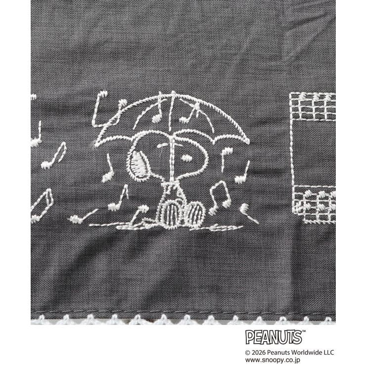 スヌーピー刺繍シャンブレー折りたたみ傘 | grove | 詳細画像6 