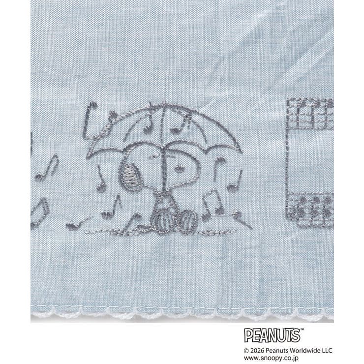 スヌーピー刺繍シャンブレー折りたたみ傘 | grove | 詳細画像7 