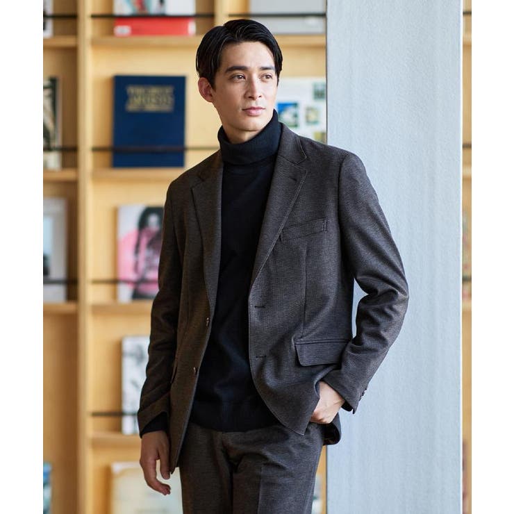 【None Of Stress】アクティブジャージ 千鳥 ジャケット | TAKEO KIKUCHI | 詳細画像1 