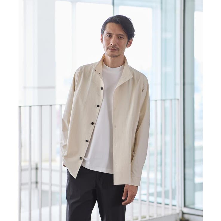 【3D ナイロン ストレッチ】スタンドカラー シャツブルゾン | TAKEO KIKUCHI | 詳細画像30 