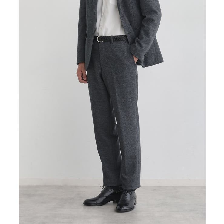 グレー(012) | 【Sサイズ～】尾州織 ピンヘッドムリネ パンツ | TAKEO KIKUCHI